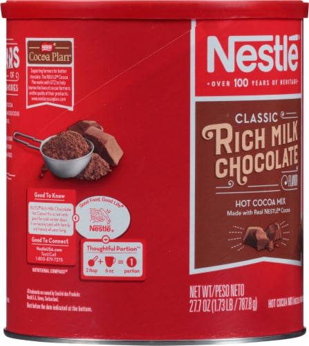 Nestle® Rich Milk Chocolate Hot Chocolate Cocoa Mix Perspective: left
