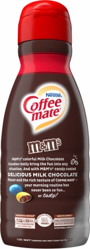 Nestle® Coffee mate® M&M's Milk Chocolate Liquid Coffee Creamer Perspective: left