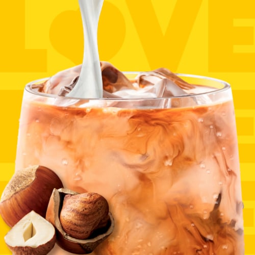 Coffee Mate Fat Free Hazelnut Coffee Creamer Perspective: left