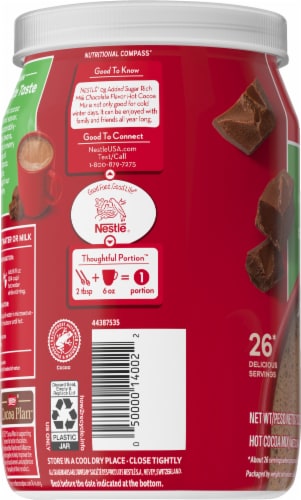 Nestle® Fat Free Rich Milk Chocolate Hot Cocoa Mix Perspective: left