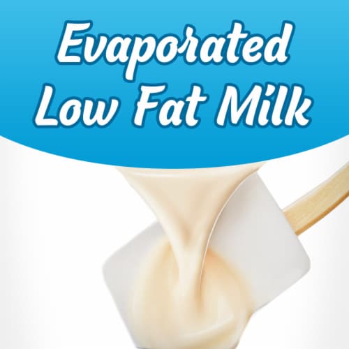 Nestle Carnation Lowfat Evaporated Milk Vitamins A and D Added Perspective: left