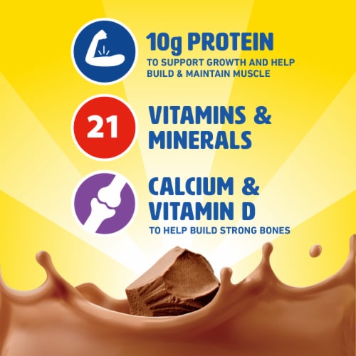 Carnation Breakfast Essentials® Rich Milk Chocolate Nutritional Drink Perspective: left