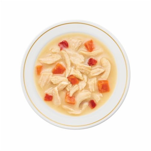 Purina Fancy Feast Broths Wet Cat Food Complement Creamy Chicken & Vegetables Perspective: left