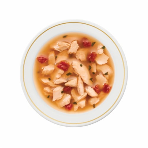 Purina Fancy Feast Broths Wet Cat Food Complement Classic Wild Salmon & Vegetables Perspective: left