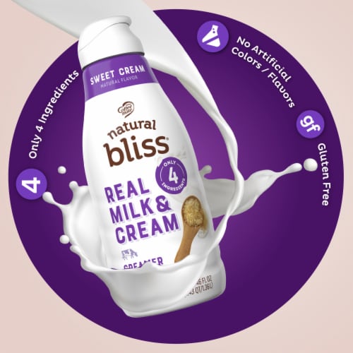 Coffee Mate Natural Bliss Sweet Cream Real Milk and Cream Coffee Creamer