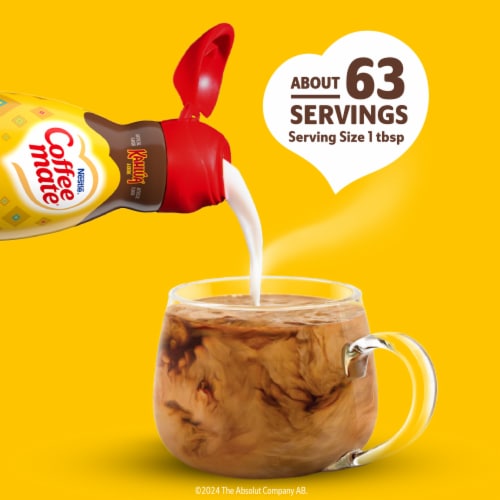 Coffee mate Kahlua and Creme Flavored Non-Alcoholic Liquid Coffee Creamer Perspective: left