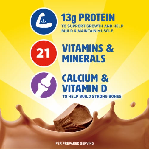 Carnation Breakfast Essentials Rich Milk Chocolate Mix Perspective: left