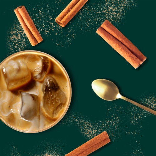 Starbucks Cinnamon Dolce Flavored Coffee Creamer Inspired by Cinnamon Dolce Latte Perspective: left