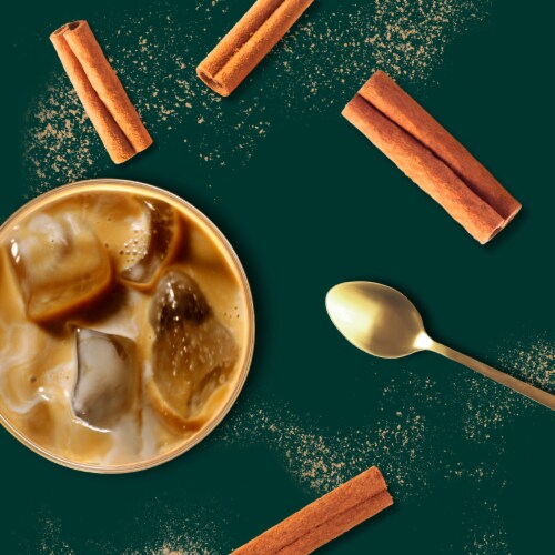 Starbucks Cinnamon Dolce Flavored Coffee Creamer Inspired by Cinnamon Dolce Latte Perspective: left