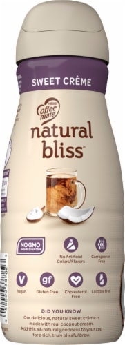 Coffee-mate® Natural Bliss® Sweet Creme Coconut Milk Liquid Coffee Creamer Perspective: left