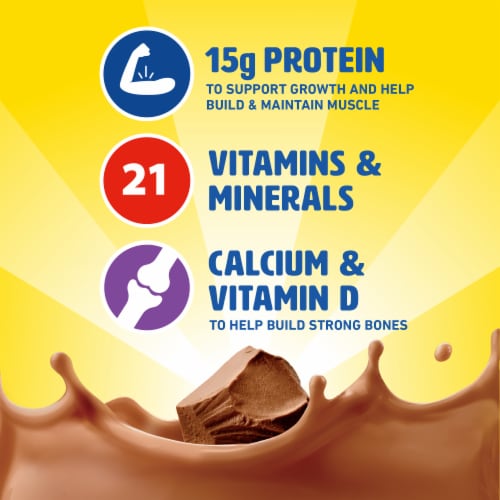 Carnation Breakfast Essentials® High Protein Rich Milk Chocolate Drink Perspective: left
