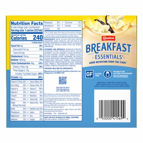 Carnation Breakfast Essentials® Classic French Vanilla Drink Perspective: left