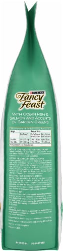 Fancy Feast Ocean Fish & Salmon and Accents of Garden Greens Dry Cat Food Perspective: left