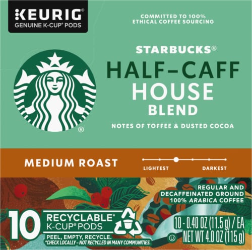 Starbucks® Half-Caff House Blend Medium Roast K-Cup® Coffee