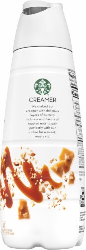 Starbucks Toffeenut Flavored Liquid Coffee Creamer Perspective: left