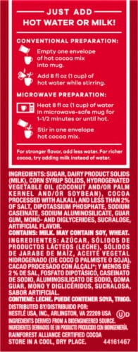 Nestle Rich Milk Chocolate Hot Chocolate Cocoa Mix Perspective: left