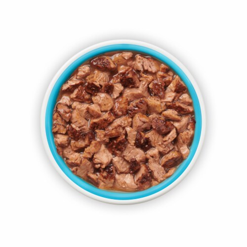 Purina Friskies Lil' Grillers Wet Cat Food Lickable Cat Treats Seared Cuts With Tuna in Gravy Perspective: left