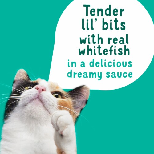 Purina Friskies Cat Food Complement, Lil’ Slurprises With Surimi Whitefish Perspective: left