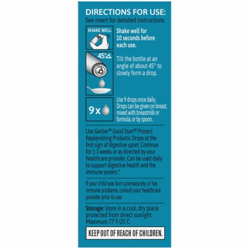 Gerber® Good Start® Replenishing Probiotic Drops Perspective: left