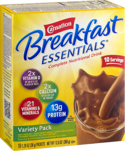 Carnation Breakfast Essentials Instant Breakfast Variety Pack Perspective: left