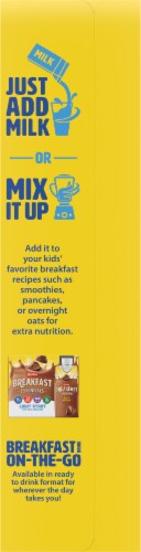 Carnation Breakfast Essentials Light Start Rich Chocolate Milk Nutritional Drink Mix Perspective: left