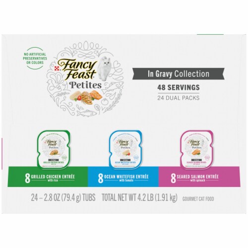 Fancy Feast® Petites in Gravy Collection Wet Cat Food Variety Pack Perspective: left