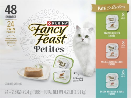 Purina® Fancy Feast® Petites Pate Collection Wet Cat Food Perspective: left