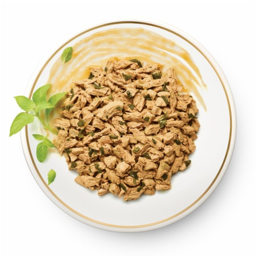 Purina Fancy Feast Medleys Wet Cat Food Shredded White Meat Chicken Fare Perspective: left