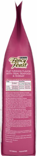 Fancy Feast Filet Mignon Flavor with Real Seafood & Shrimp Dry Cat Food Perspective: left