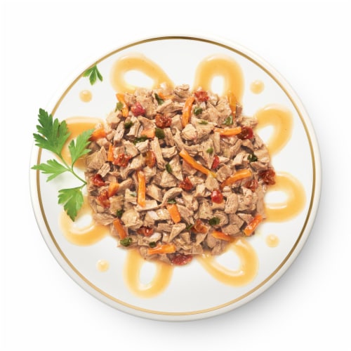 Purina Fancy Feast Medleys Wet Cat Food Wild Salmon Primavera Perspective: left