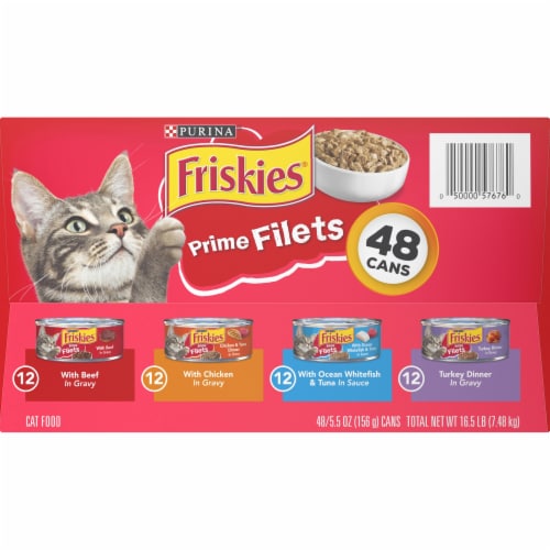Purina® Friskies® Prime Filets Wet Cat Food Perspective: left