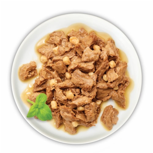 Purina Friskies Tasty Treasures Wet Cat Food Prime Filets Ocean Fish & Tuna in Sauce Perspective: left