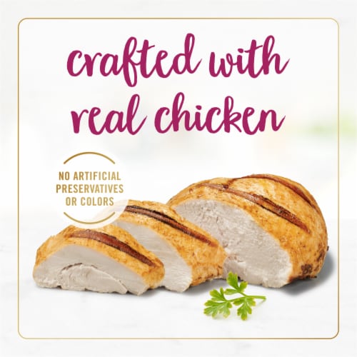 Purina Fancy Feast Delights Wet Cat Food Grilled Chicken & Cheddar Cheese Feast in Gravy Perspective: left