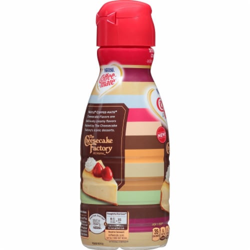 Coffee-mate The Cheesecake Factory Strawberry Cheesecake Flavored Coffee Creamer Perspective: left