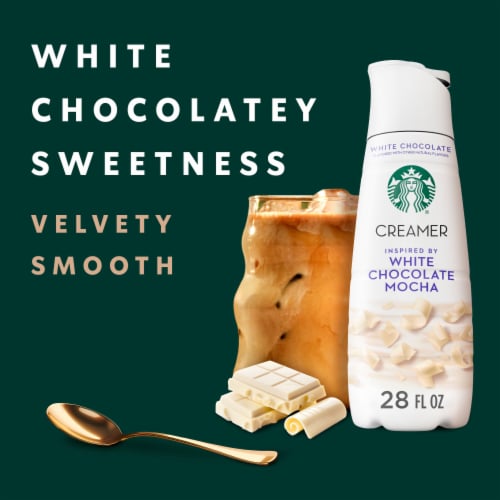 Starbucks® White Chocolate Liquid Coffee Creamer Perspective: left