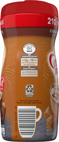 Nestle Coffee Mate Caramel Latte Powdered Coffee Creamer Perspective: left