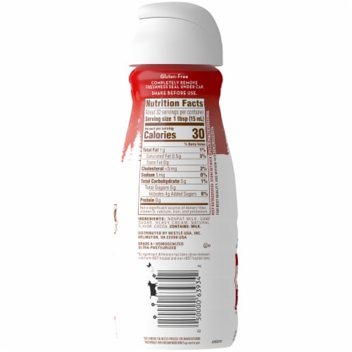 Coffee-mate Natural Bliss Dark Chocolate Peppermint Liquid Coffee Creamer Perspective: left