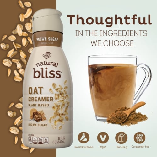 Coffee Mate® Natural Bliss Brown Sugar Non Dairy Oat Milk Coffee Creamer Perspective: left