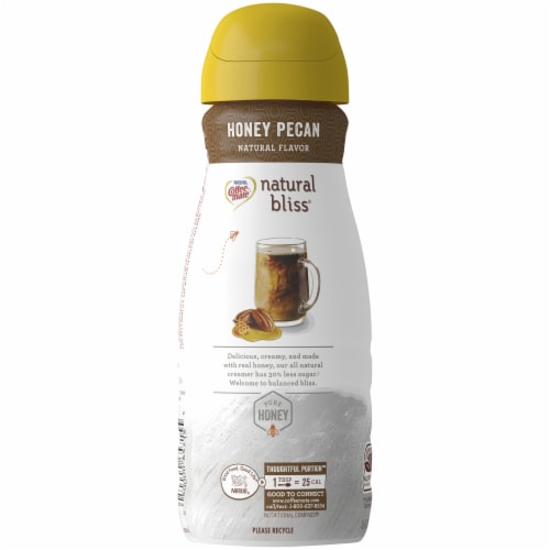 Coffee-Mate Natural Bliss Honey Pecan Flavored Creamer Perspective: left