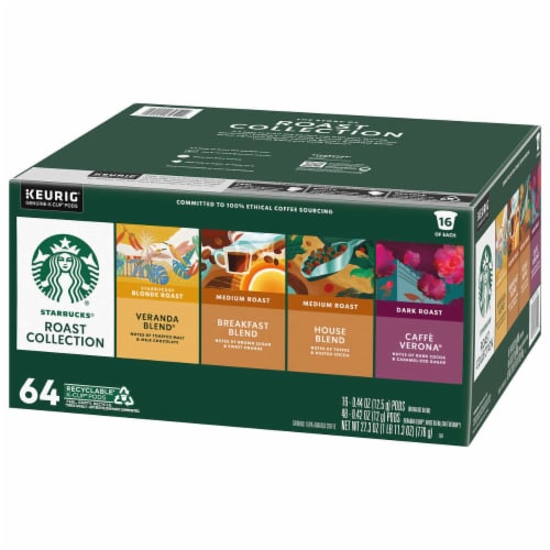 Starbucks Classic Roasts K Cup Variety Pack 64 Count 1 unit Kroger