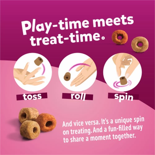 Purina Friskies Playfuls Cat Treats Salmon & Shrimp Flavor Perspective: left