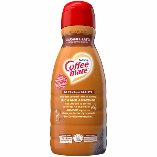 Coffee-mate Caramel Latte Liquid Coffee Creamer Perspective: left