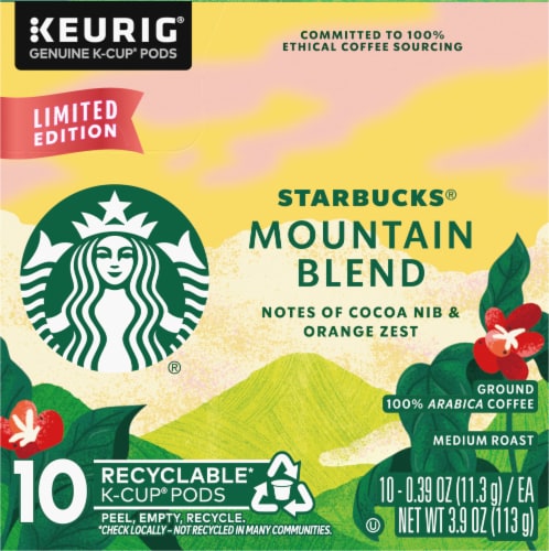 Starbucks® Mountain Blend Ground Coffee K-Cup Pods Perspective: left