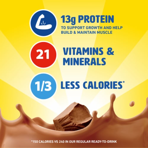 Carnation Breakfast Essentials Light Start Chocolate Nutritional Drink Perspective: left