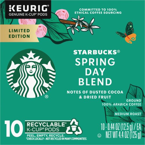 Starbucks Coffee, Ground, Medium Roast, Breakfast Blend, K-Cup Pods - 22 pack, 0.44 oz pods