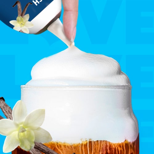 Coffee mate French Vanilla Flavored Cold Foam Creamer Non-Dairy 50 Servings Perspective: left