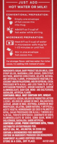 Nestle Mini Marshmallow Hot Chocolate Cocoa Mix Perspective: left