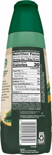 Starbucks Almond & Oat Milk Sugar Cookie Coffee Creamer Perspective: left