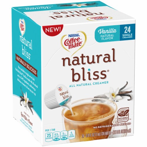 Baker S Coffee Mate Natural Bliss Vanilla Coffee Creamer Tubs 24 Count 24 Ct 9 Fl Oz