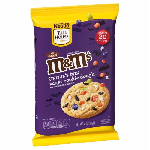 Nestle® Toll House® M&M'S® Ghoul's Mix Halloween Sugar Cookie Dough Perspective: left
